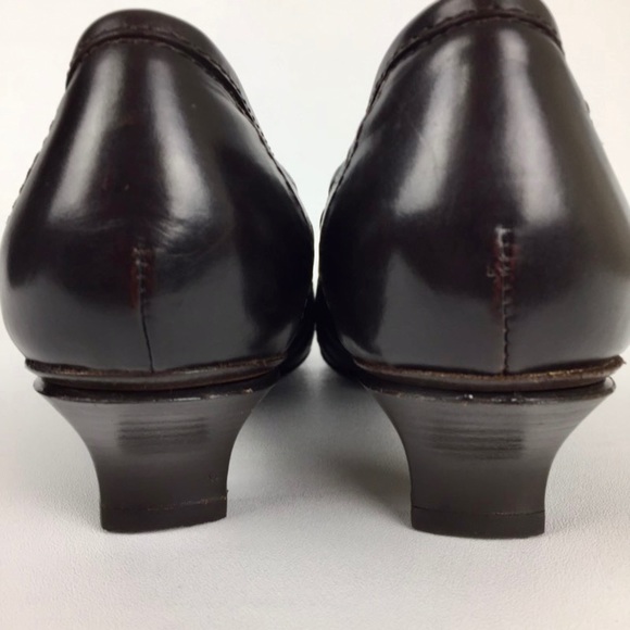 Donald J Pliner Couture Womens Narrow Mallow Brown Croc Print Pumps size 7.5N - Picture 4 of 16